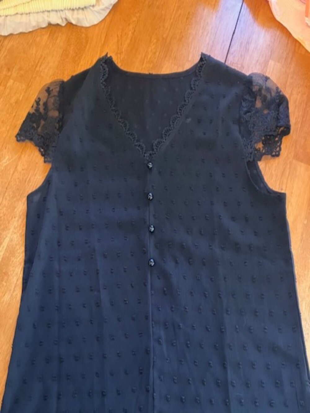 Black V Neck Top